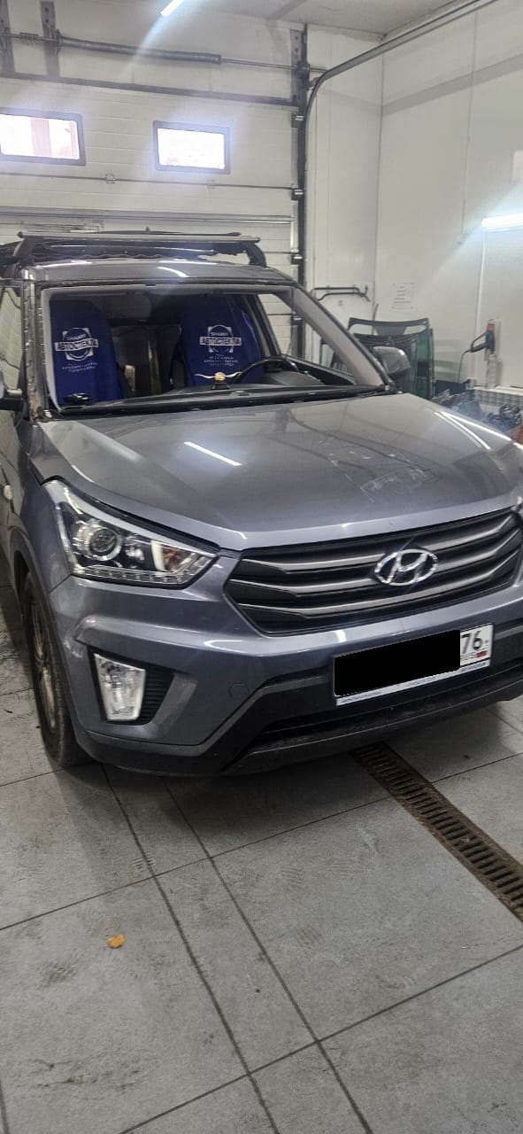 ЗАМЕНА ЛОБОВОГО СТЕКЛА НА HYUNDAI CRETA